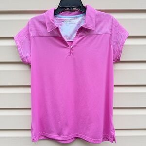 Women’s Pebble Beach Dry Luxe Golf Shirt- XL Pink